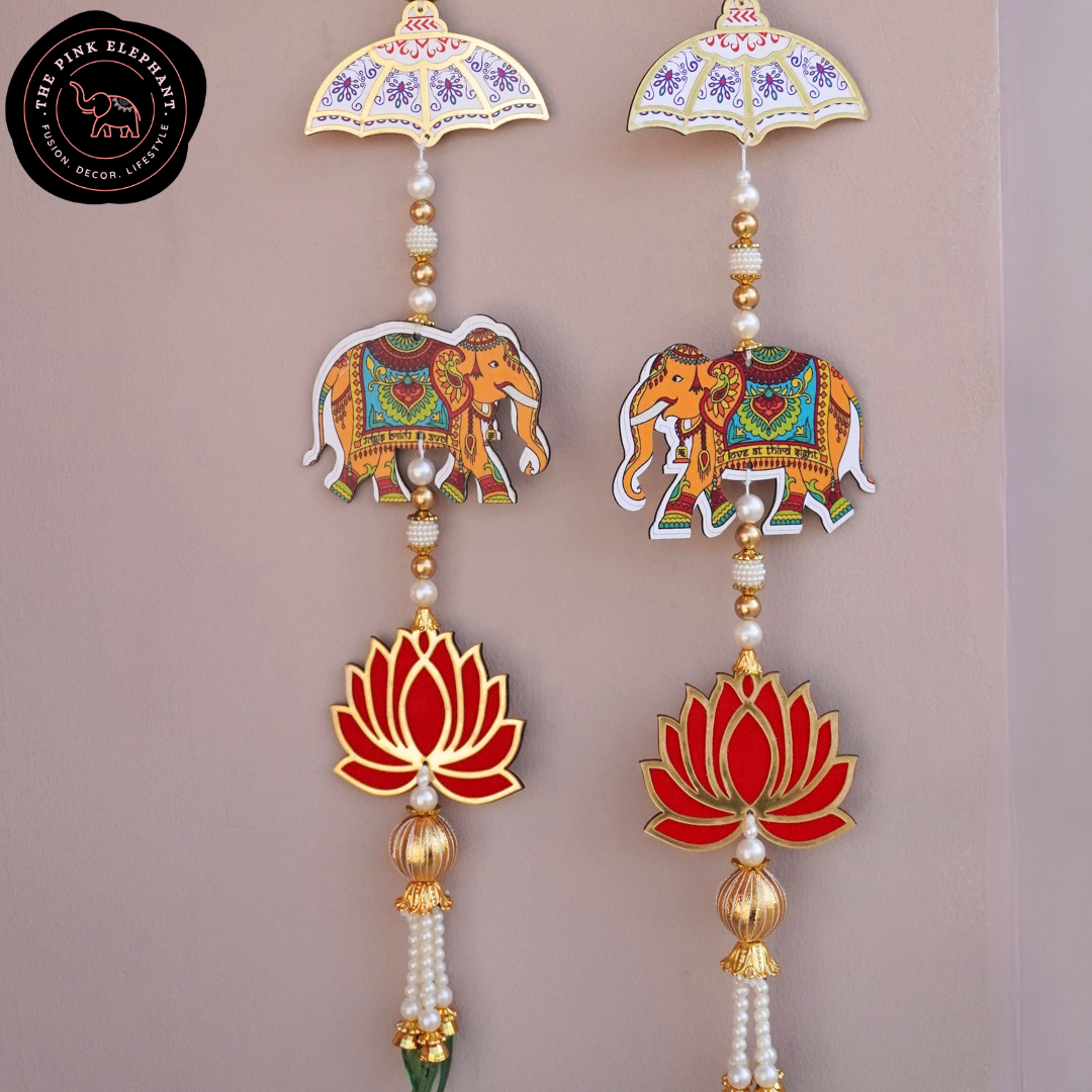 Yellow Elephant Umbrella Hanging - 3575