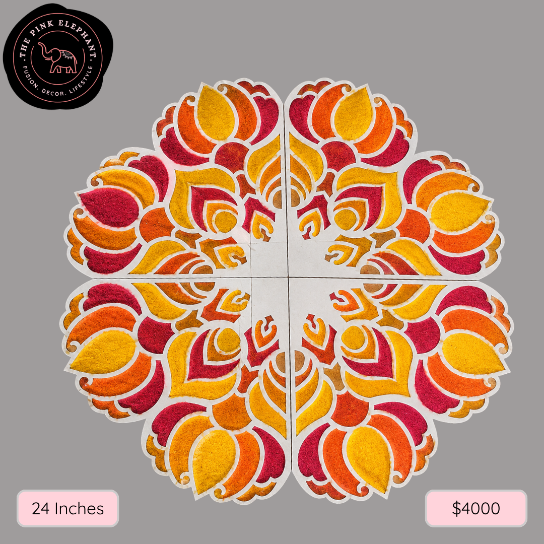 MDF Rangoli Stencil 24"