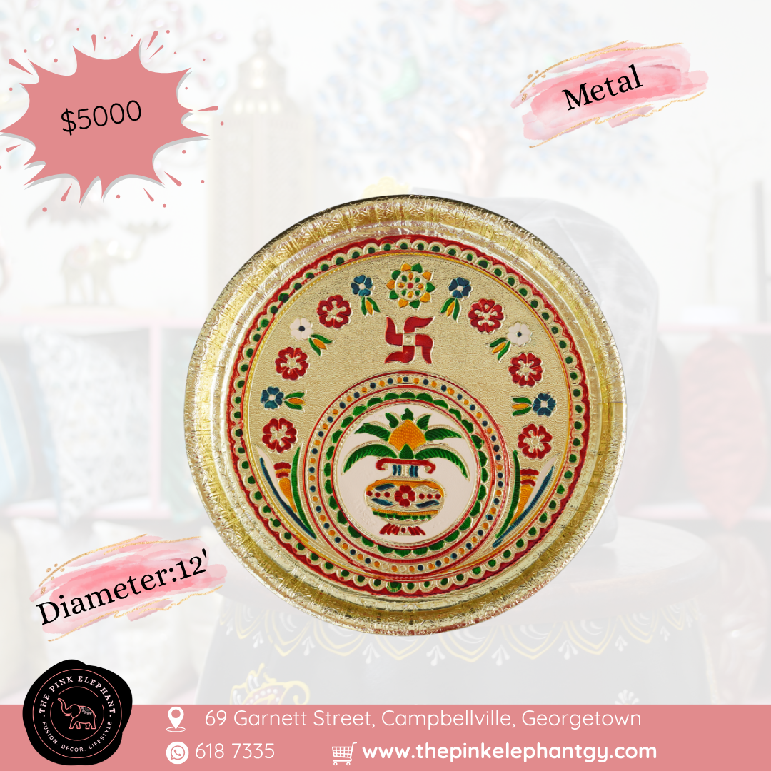 Meenakari Puja Thali - Assorted Designs