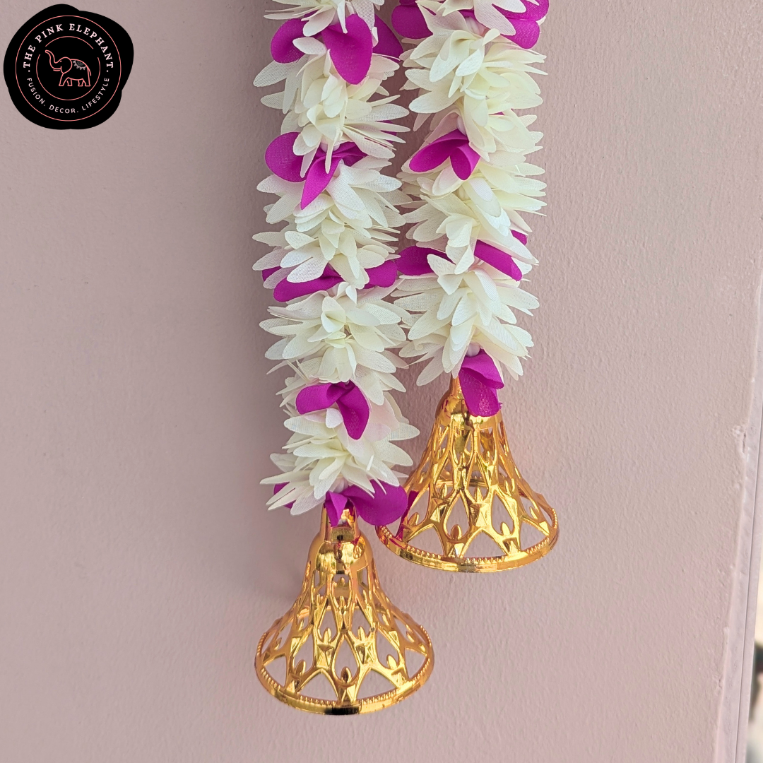 White and Purple Jasmine with Bell Short