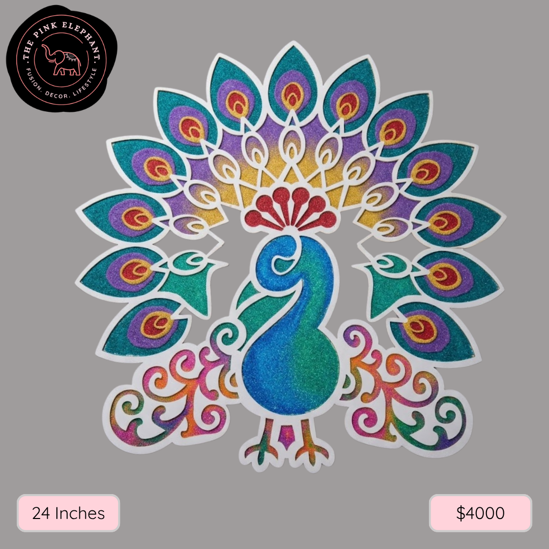MDF Rangoli Stencil 24"