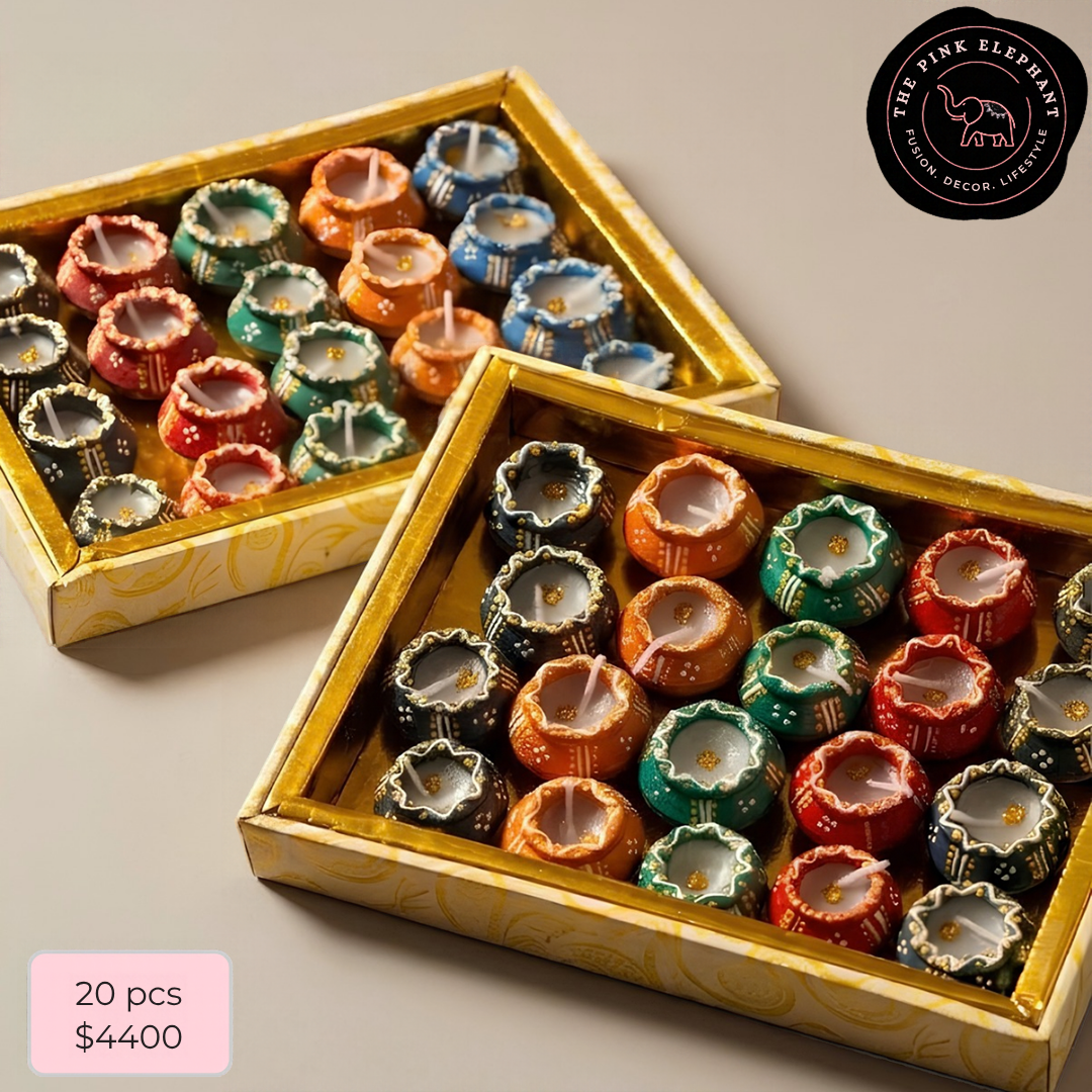Terracotta Wax Matki Diya Set of 20 D201