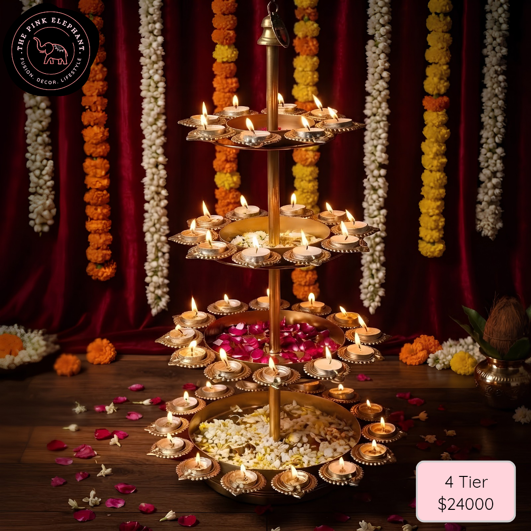 4 Tier Diya Urli Stand