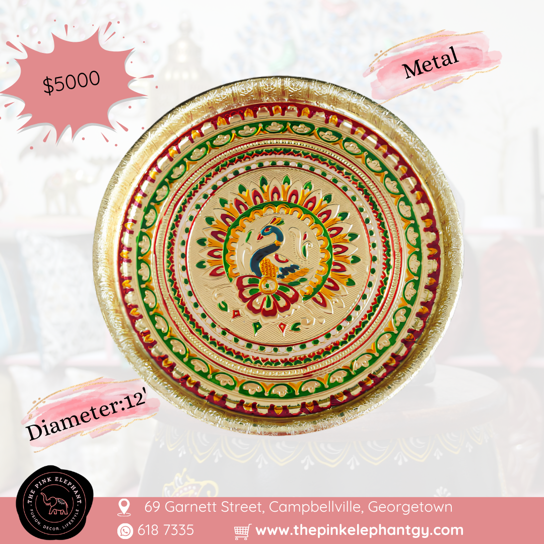 Meenakari Puja Thali - Assorted Designs