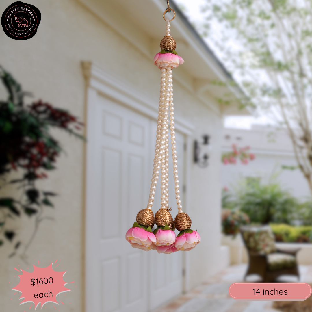 Peony with Pearls Hanging - 4059