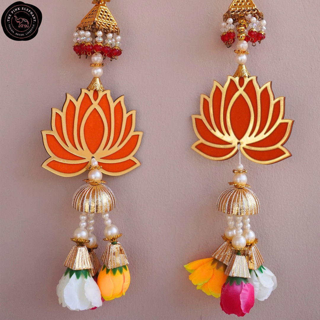 Lotus Jhumka Pyramid Hanging - 3639