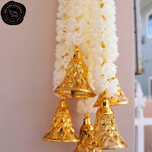 White Mogra Hanging with Bell